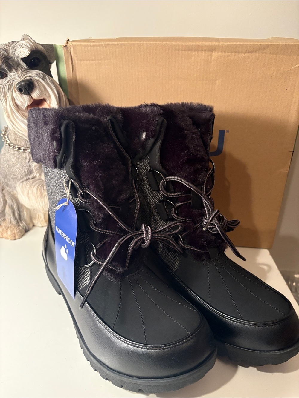 Jambu Northgate herringbone waterproof boot NIB